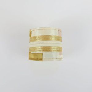 Patchwork Gold Wrist Wallet - Cuff Bracelet - NWT
